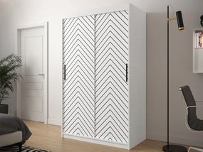 Плъзгащ се гардероб Jodelka-Leuko-Mauro-Дължина: 120 cm