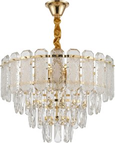 Кристална висяща лампа SWE088-CP 40cm GOLD