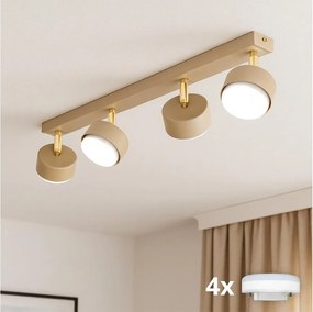 Brilagi - LED точково осветително тяло MONO 4xGX53/12W/230V бежово