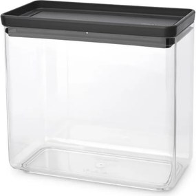 Кутия за съхранение Brabantia Tasty+ Stackable 1008875, 3.5 л, Силиконово уплътнение, Без BPA, Тъмносив