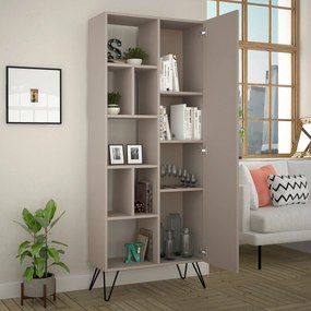 Рафт за книги Jedda Bookcase - Светла мока