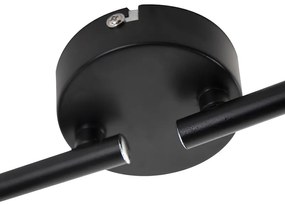 Модерен прожектор 4-светлина черен със златен интериор - Buell Deluxe