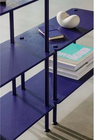 Син стелаж от декор от дъб 80x163x35 cm Teidi – noo.ma