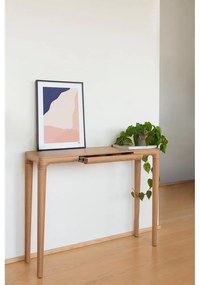 Дъбова конзолна маса в естествен цвят 12x110 cm Heart'n'Soul - UMAGE