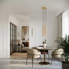 Стенна лампа в златист цвят ø 2,5 cm Fideus – Sollux