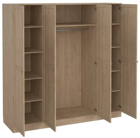 Гардероб с дъбов декор в естествен цвят 195,5x200 см Billund - Tvilum