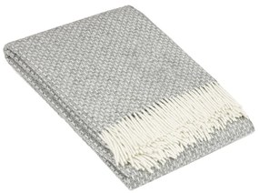 Прайм сиво вълнено одеяло, 140 x 200 cm - LANZARETTI