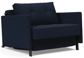 Тъмносин диван стол с подлакътници Смесен танц Blue Cubed - Innovation