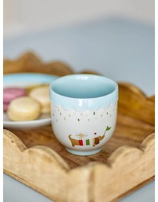 Синя/кремава глинена детска чаша 150 ml Celebrate – Bloomingville Mini