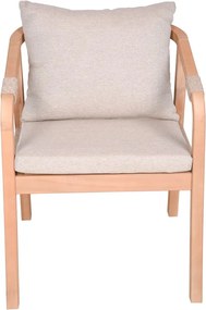 Градински столове в комплект от 2 бр. от масивно дърво в естествен цвят Bogota – Garden Pleasure