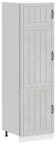 853871 vidaXL Кухненски шкаф Lucca, бетонно сив, инженерно дърво