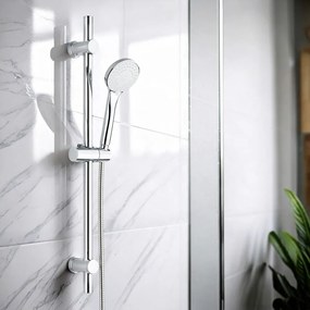 Душ комплект от неръждаема стомана в сребрист цвят с подвижен държач 70 cm Uno – Allstar