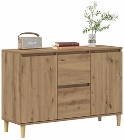 856485 vidaXL Сайдборд, дъб артизан, 102x35x70 см, инженерно дърво