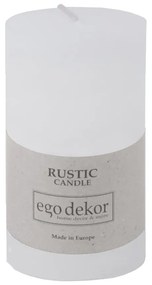 Бяла свещ Rust, време за горене 38 h Rustic - Rustic candles by Ego dekor