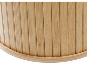 Скрин от дъбов декор с плъзгащи се врати в естествен цвят 120x76x45 cm Nola – Unique Furniture