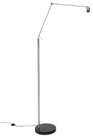 Модерна подова лампа стомана регулируема - Editor