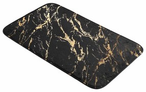 Черен/златист килим за баня 45x75 cm Aquamarbre – douceur d'intérieur
