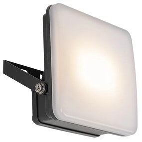 Интелигентен прожектор черен 12,8 см с LED IP65 с наземна шина - Ruud