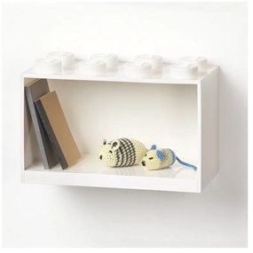 Детски бял стенен рафт Brick 8 - LEGO®