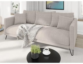 Светлокафяв шенилов диван 200 cm Freya – Ropez