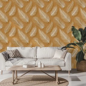 Самозалепващ тапет – Нежни пера листа