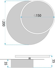 СТЕННА ЛАМПА LED LHJ082-W BLACK