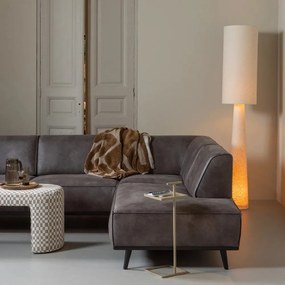 Бежова подова лампа с текстилен абажур (височина 187 cm) Loft – WOOOD