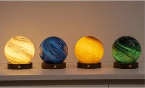 Кафява/в тъмно естествен цвят светлинна декорация с USB ø 8 cm Polar Cloud – Gingko