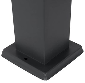 Външна лампа тъмно сива 80 см с гнездо IP44 - Malios