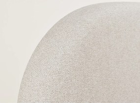 Кремаво двойно легло 180x200 cm тапицирано с място за съхранение с включена подматрачна рамка Maumere – Maison de Rêve