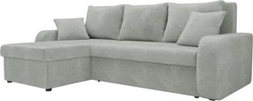Ъглов диван Kris-Сива светлина