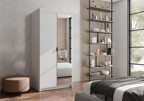 Гардероб Ester 2D1L двукрилен-Бял