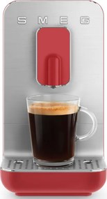 Еспресо машина SMEG Collezione BCC01RDMEU, 1350 W, 19 bar, 1.4 л, 8 функции, Вградена мелачка, Червен