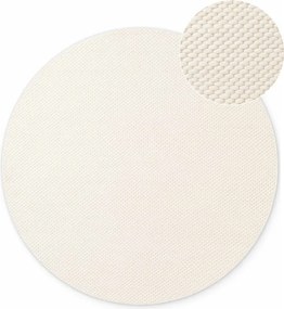 Кремав ръчно изработен вълнен кръгъл килим ø 160 cm Lyon Beans – Elle Decoration