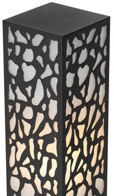 Умен външен стълб черен 60 см IP44 вкл. Wifi ST64 - Nicole