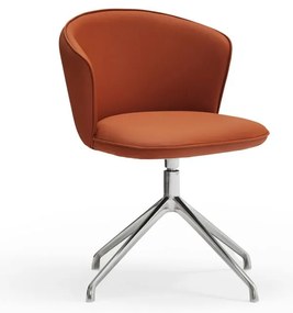 Оранжеви тапицирани трапезни столове в комплект 2 бр. Add – Teulat