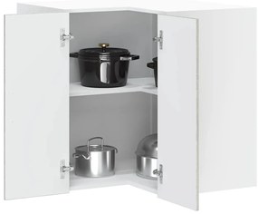 854103 vidaXL Кухненски стенен ъглов шкаф Porto, сив сонома, инженерно дърво