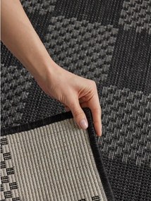 Черен/кремав килим за открито и закрито 160x230 cm Haringey Dorothy – Ted Baker