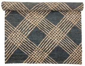 Антрацитен ютен килим 150x245 cm Cat – Bloomingville