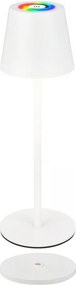 Briloner 7517016 - LED RGB димируема настолна лампа CILANO 3W/5V IP44 2000 mAh бяла