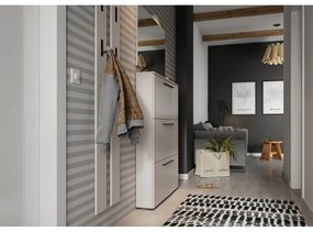 Сив и бежов шкаф за обувки с панти Utah - Germania