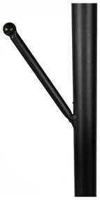 Черна метална стойка за връхни дрехи ø 29x170 cm Twiggy – White Label