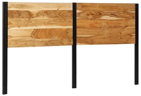 4017557 vidaXL Табла за глава 180 cm от масивна дървесина акация и желязо