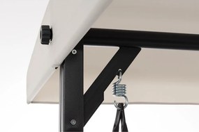 Антрацитна/бежова градинска люлка метална Taurus – Bizzotto