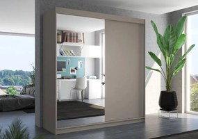 Гардероб Bellov 200 плъзгащи се-сиво-бежово