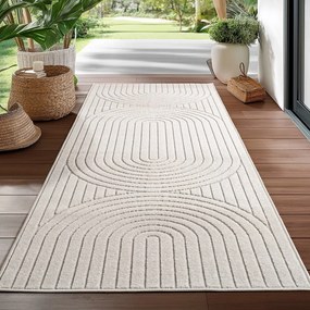 Кремава пътека за открито и закрито 80x250 cm Nova 1201 – Ayyildiz Carpets