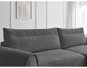 Сив ъглов диван Aden – Bobochic Paris