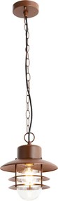 Индустриална висяща лампа ръждиво кафява IP44 - Shell