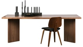 Трапезен стол от орех с тапицерия от изкуствена кожа Classic - vtwonen
