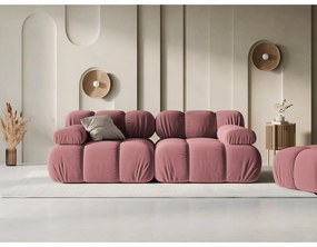 Розов кадифен диван 188 cm Bellis - Micadoni Home